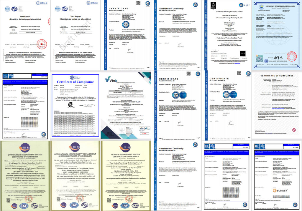 Certificados Sunket